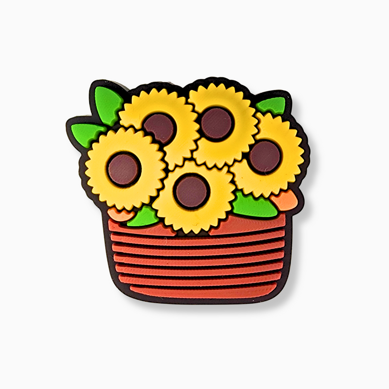 Sunflower Basket Charm