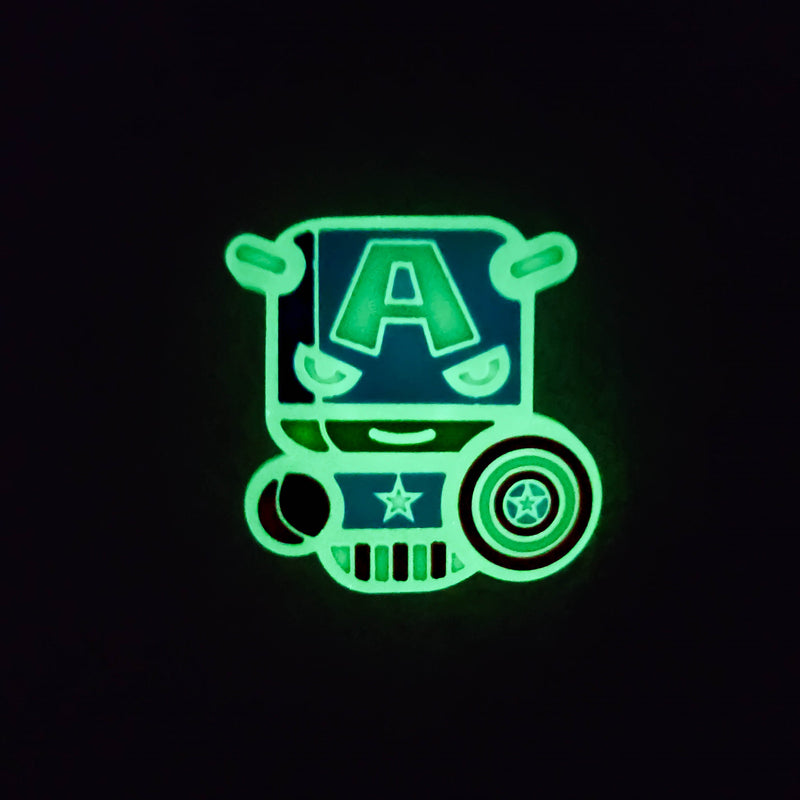 Captain America Glowing Charm