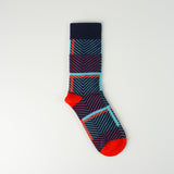 Blue Purple Pattern Socks