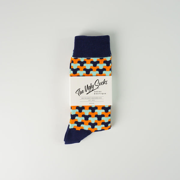 Net Pattern Socks