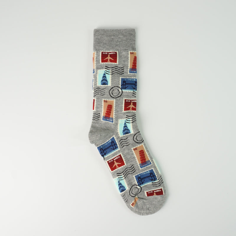 Stamp Print Socks